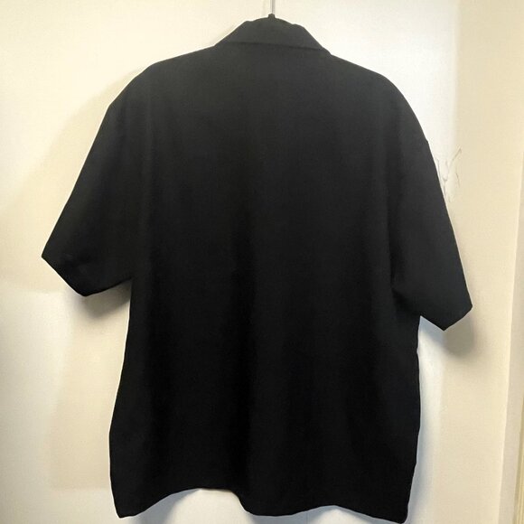 Be Retro Men's Black and Red Skull Short-Sleeve Button Down Shirt ~ IronSkull - Picture 4 of 4